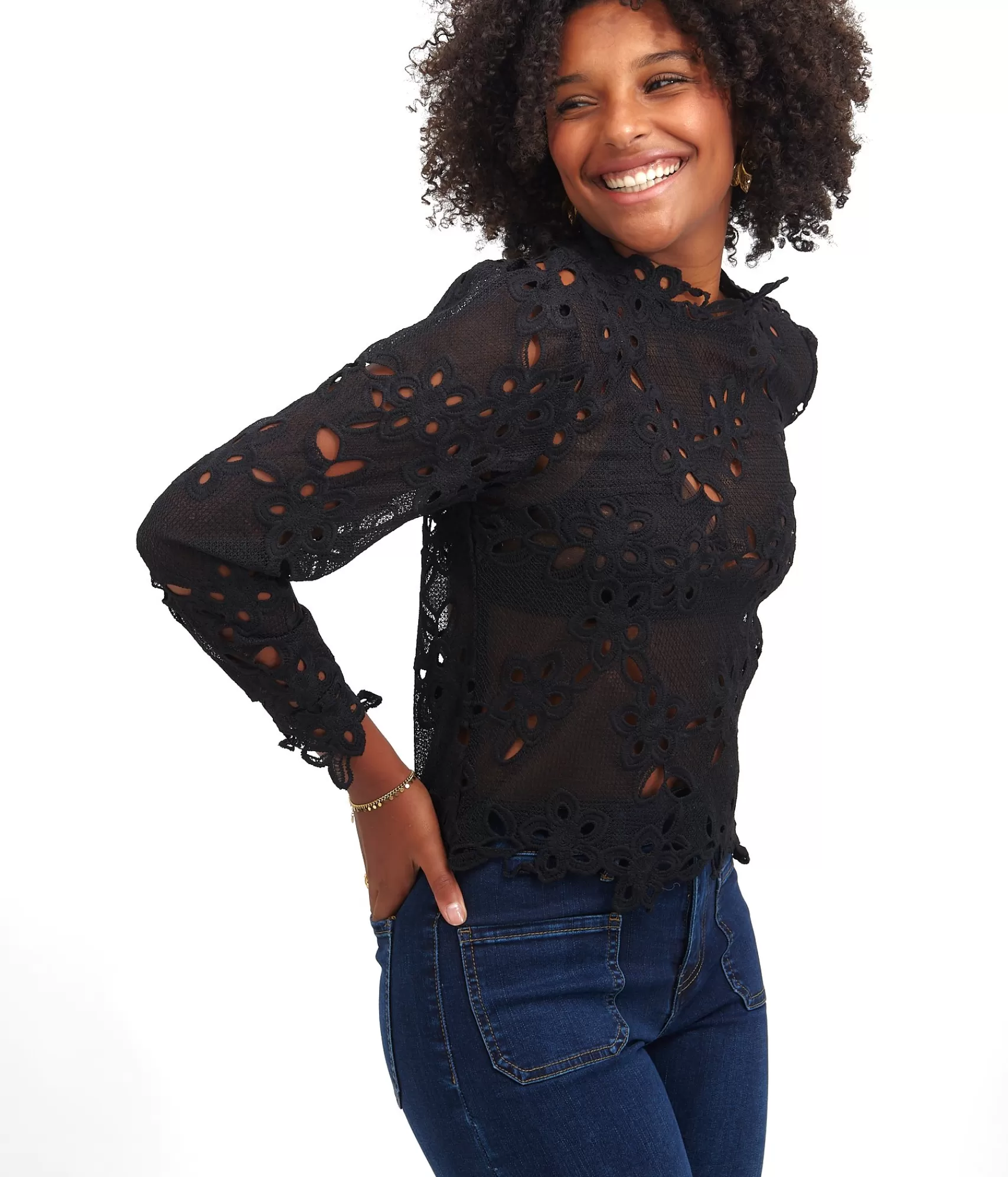 EDJI Chemisiers & Tops*Blouse à dentelle Lyne