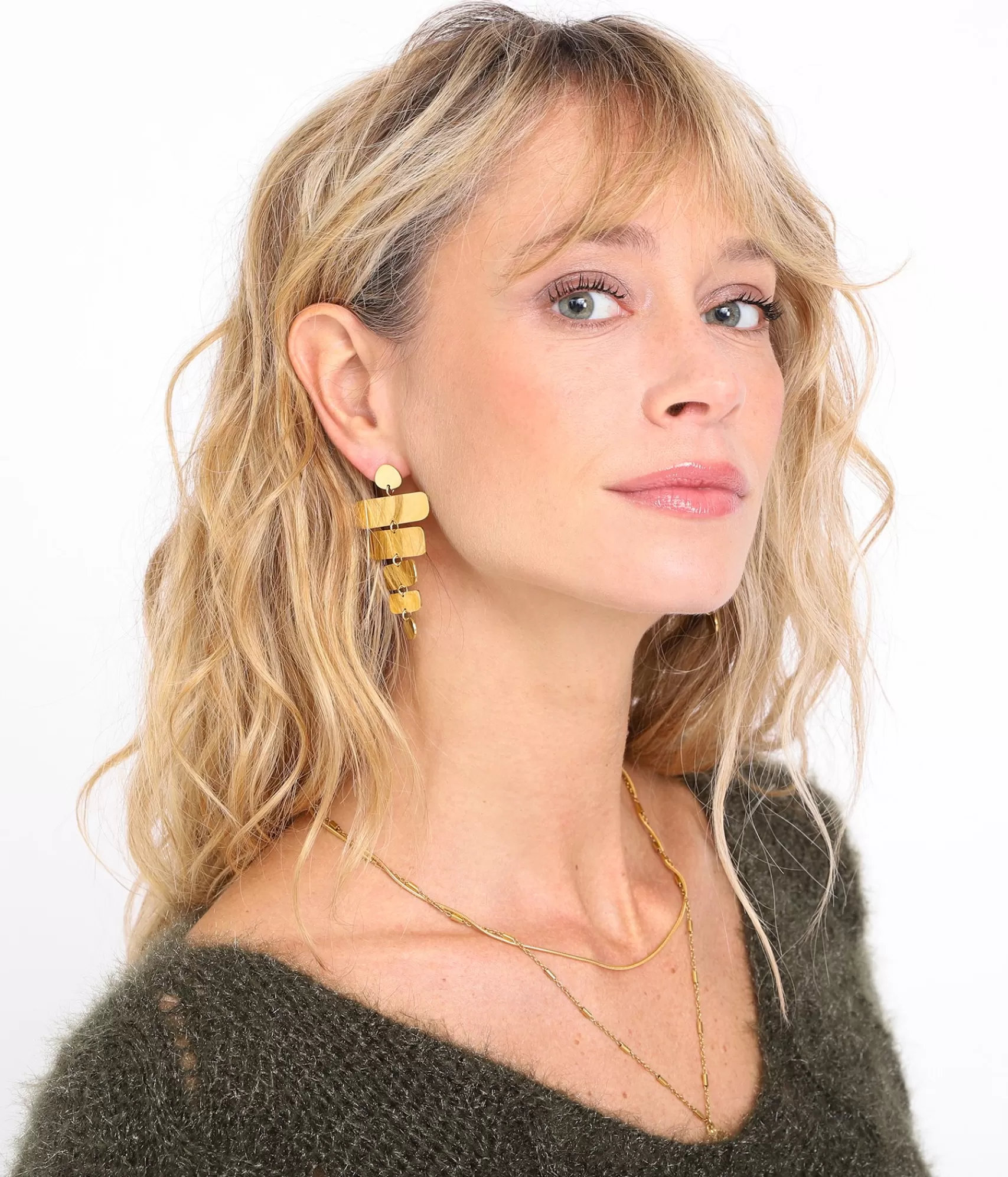EDJI Bijoux | Accessoires*Boucles en acier inoxydable Lila