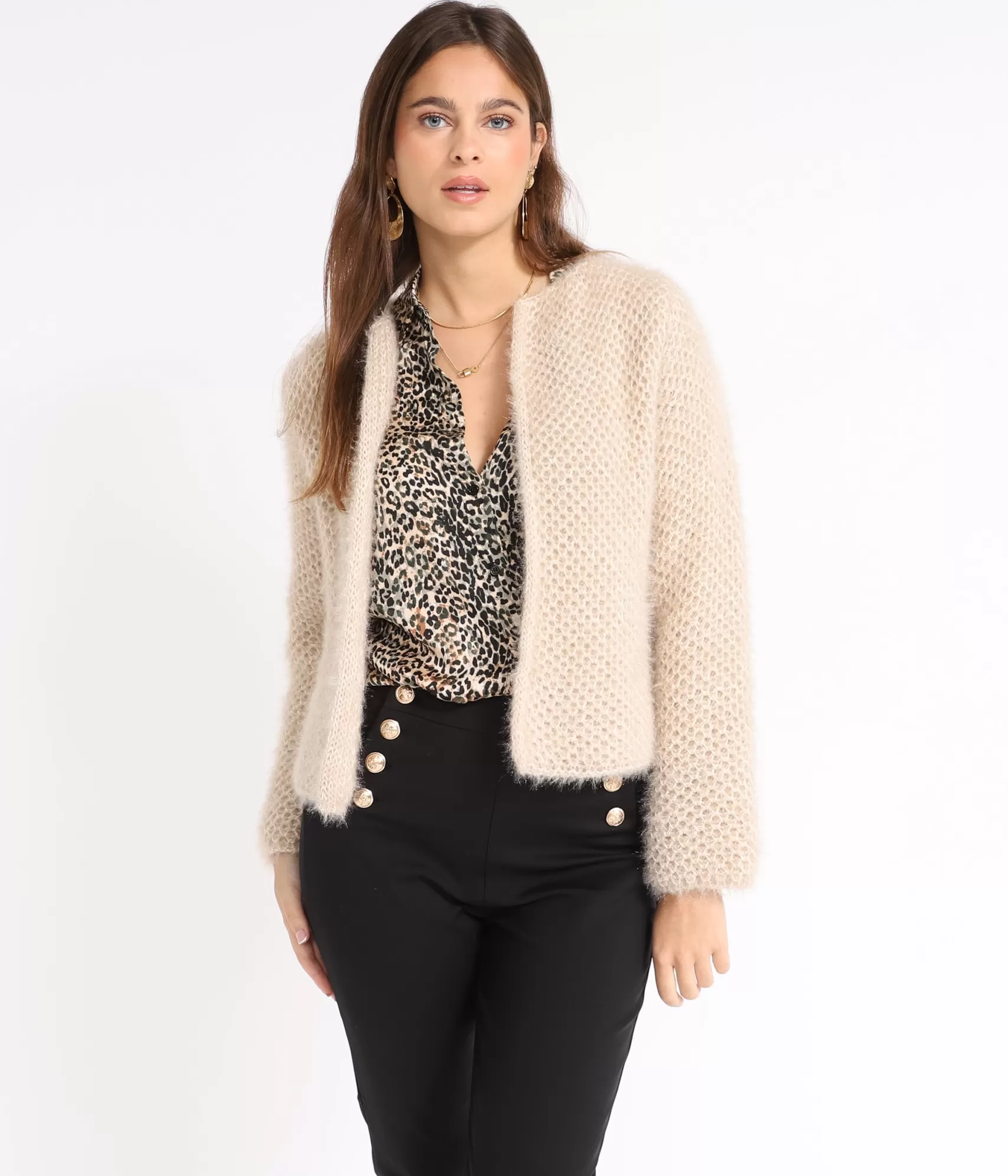 EDJI Mailles*Gilet fluffy Elias