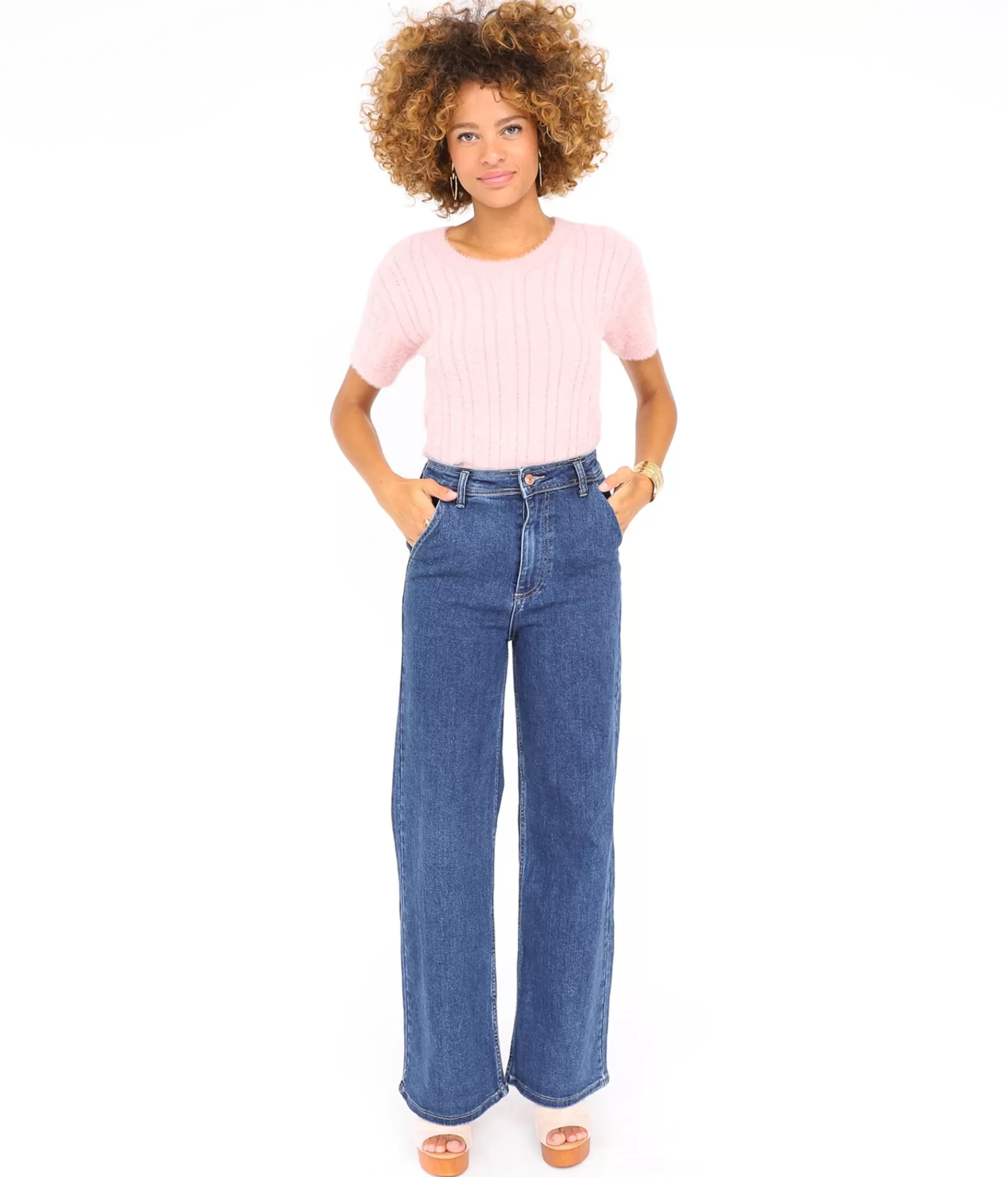 EDJI Pantalons & Jeans*Jean évasé Carlotta