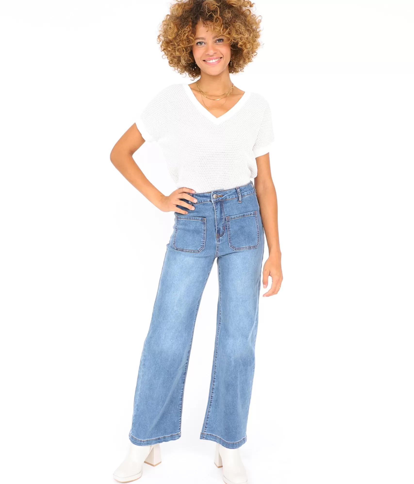 EDJI Pantalons & Jeans*Jean évasé Clem