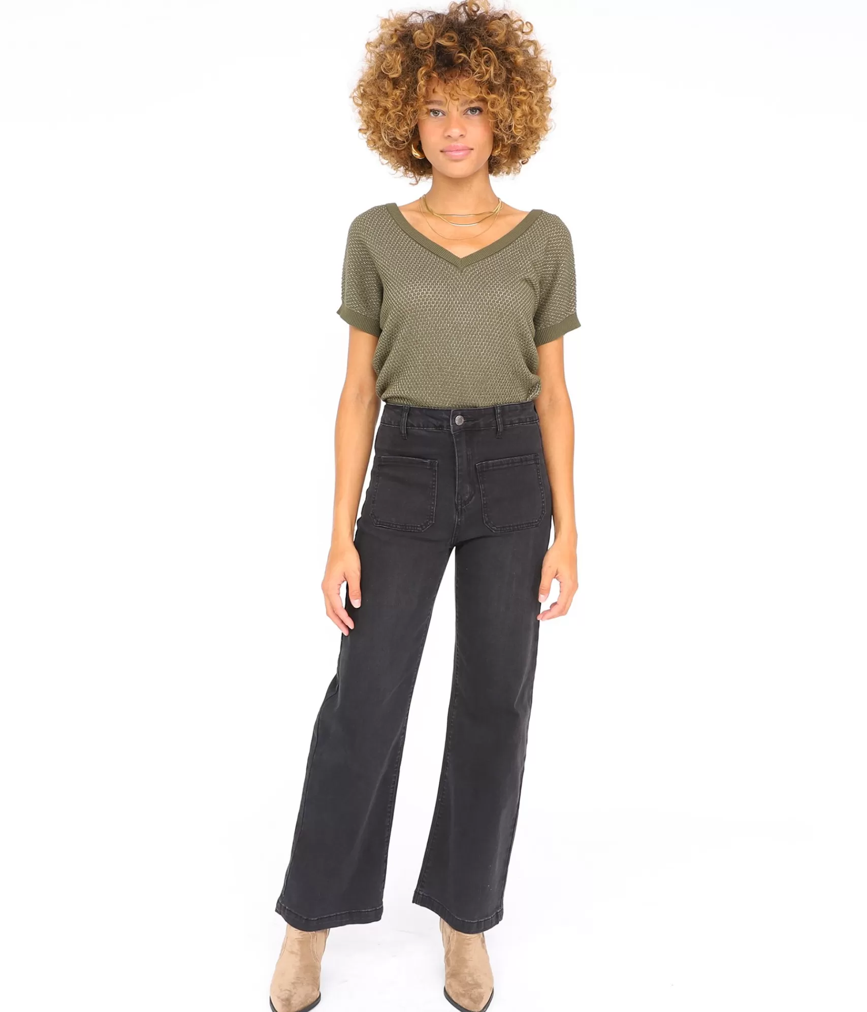 EDJI Pantalons & Jeans*Jean évasé Clem