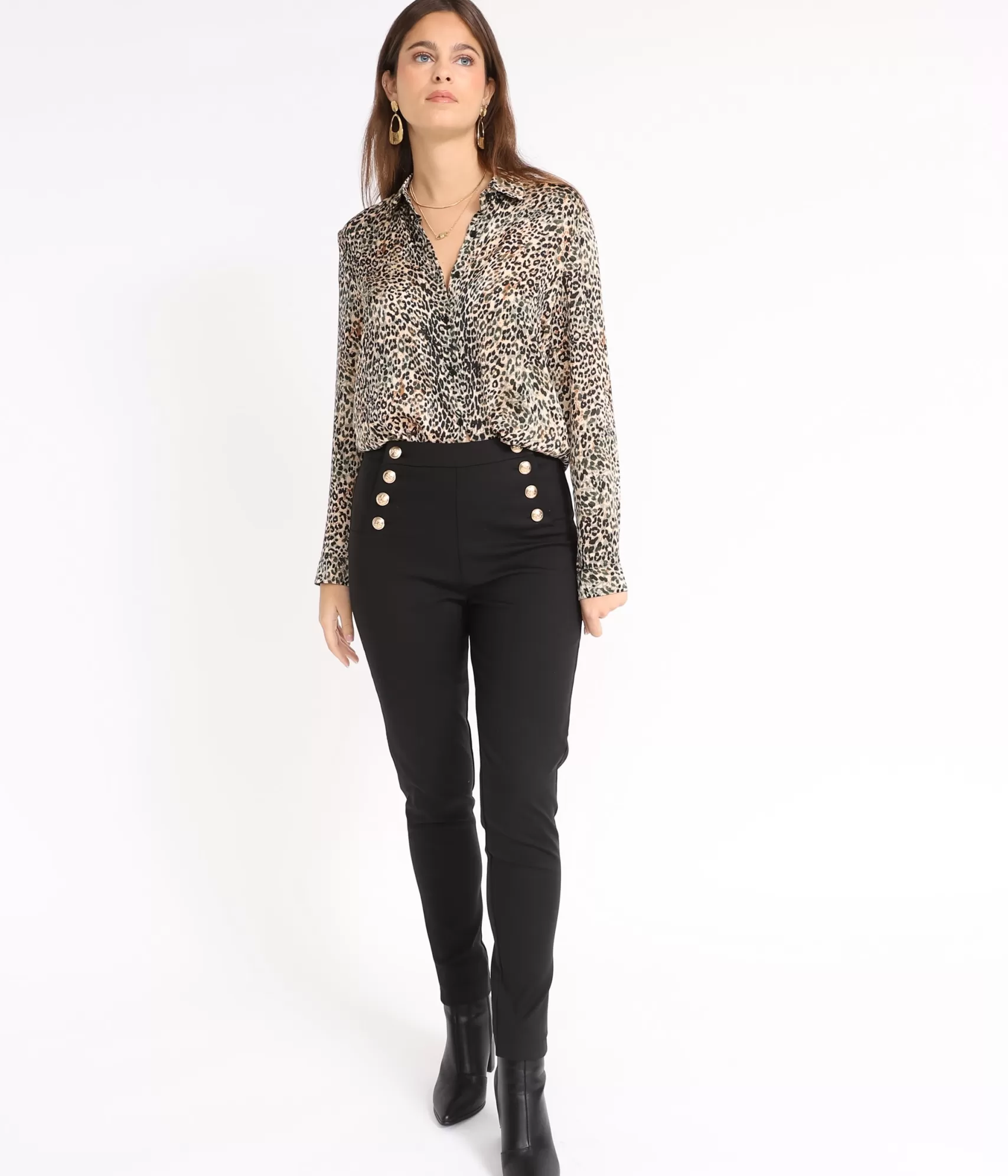 EDJI Pantalons & Jeans*Pantalon à boutons Clélia