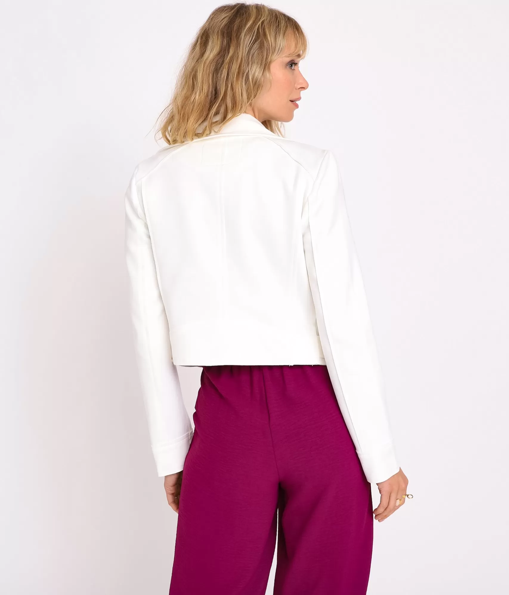 EDJI Vestes & Blousons*Perfecto court en suédine Ilona