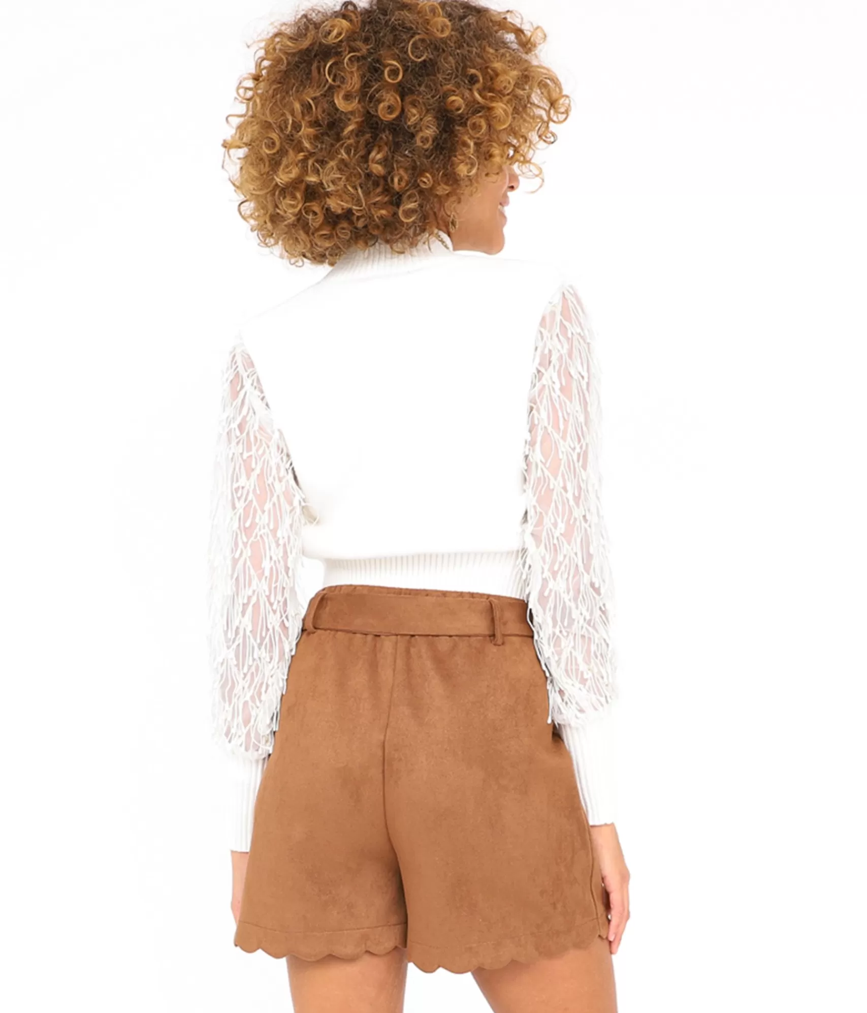 EDJI Mailles*Pull à dentelle Elvaro
