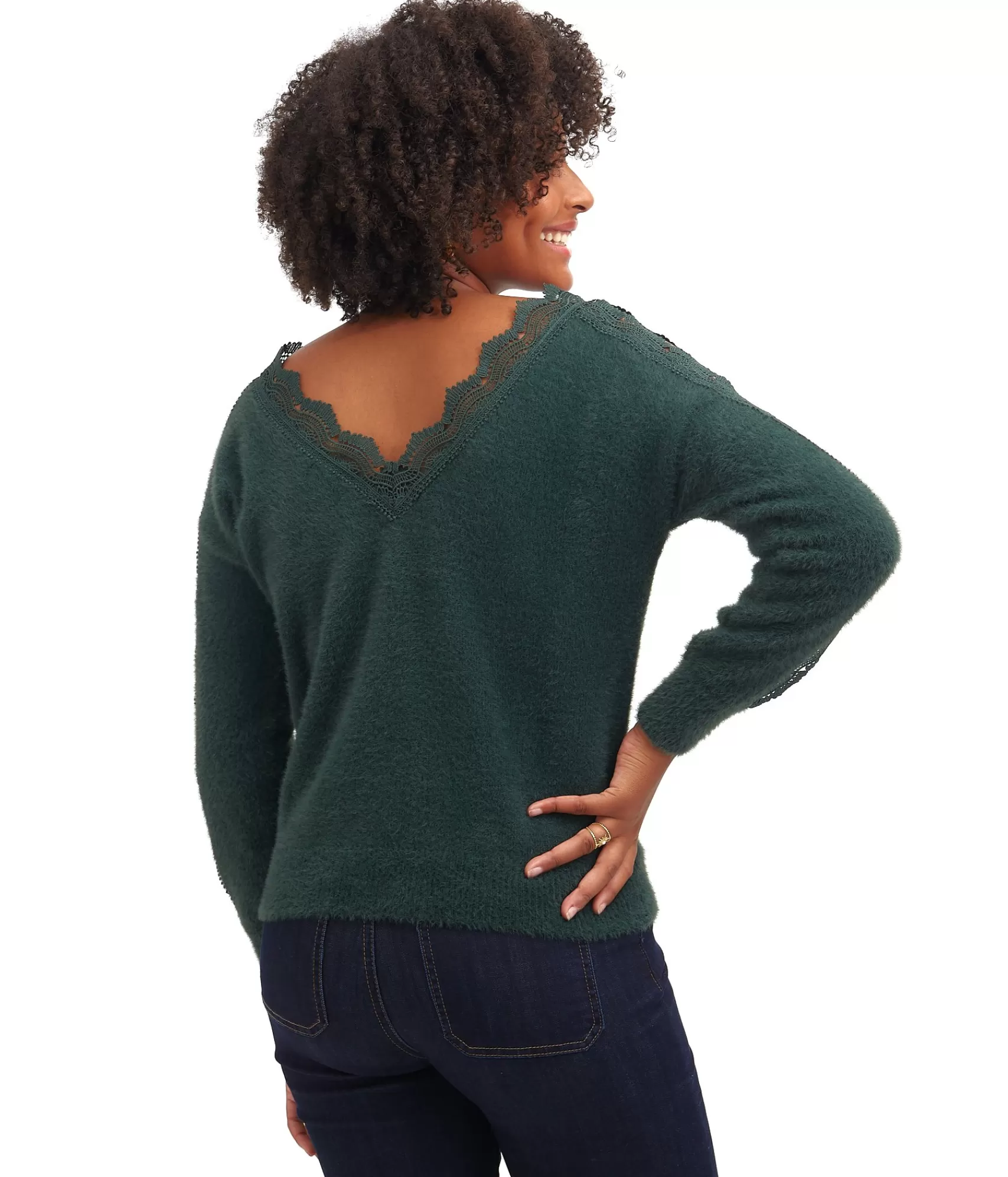 EDJI Mailles*Pull à dentelle Maddie