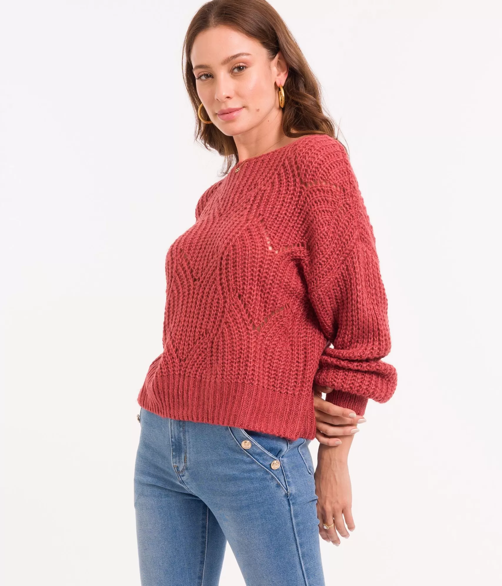 EDJI Mailles*Pull ajouré oversize Mathis
