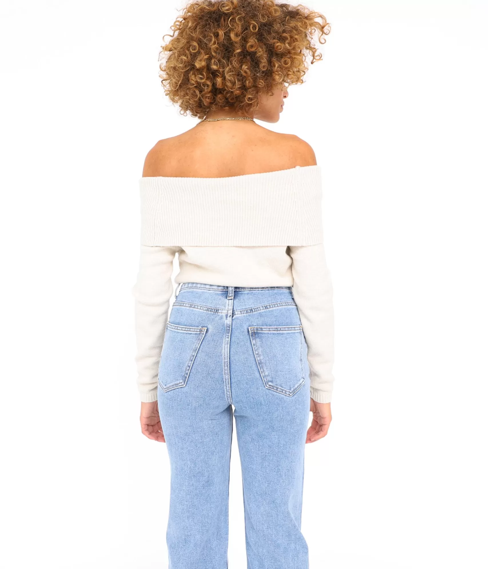 EDJI Mailles*Pull Bardot