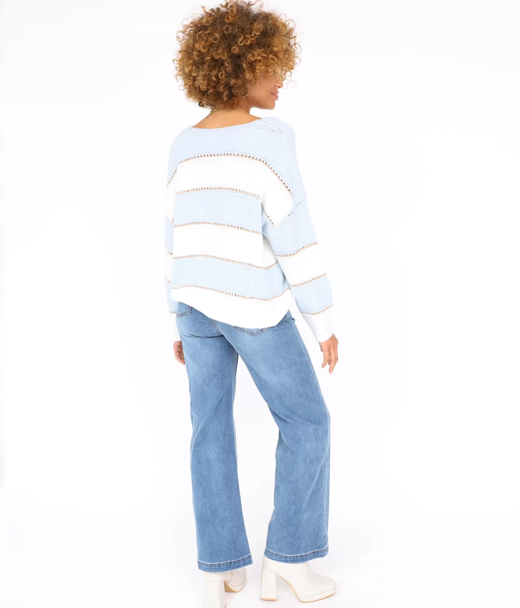 EDJI Mailles*Pull Bicolore Andrew