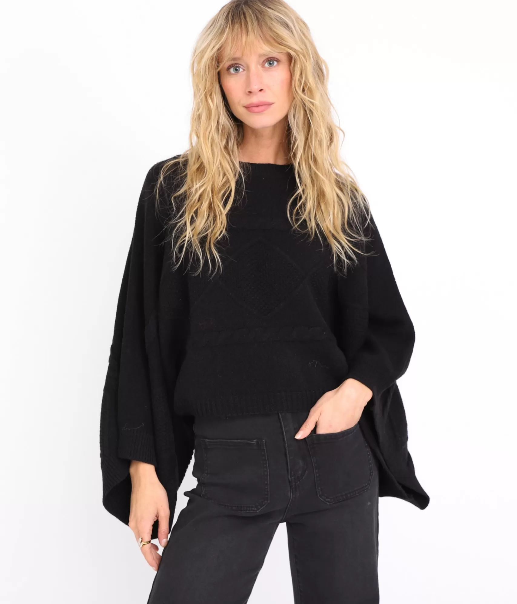 EDJI Mailles*Pull cape Marlon