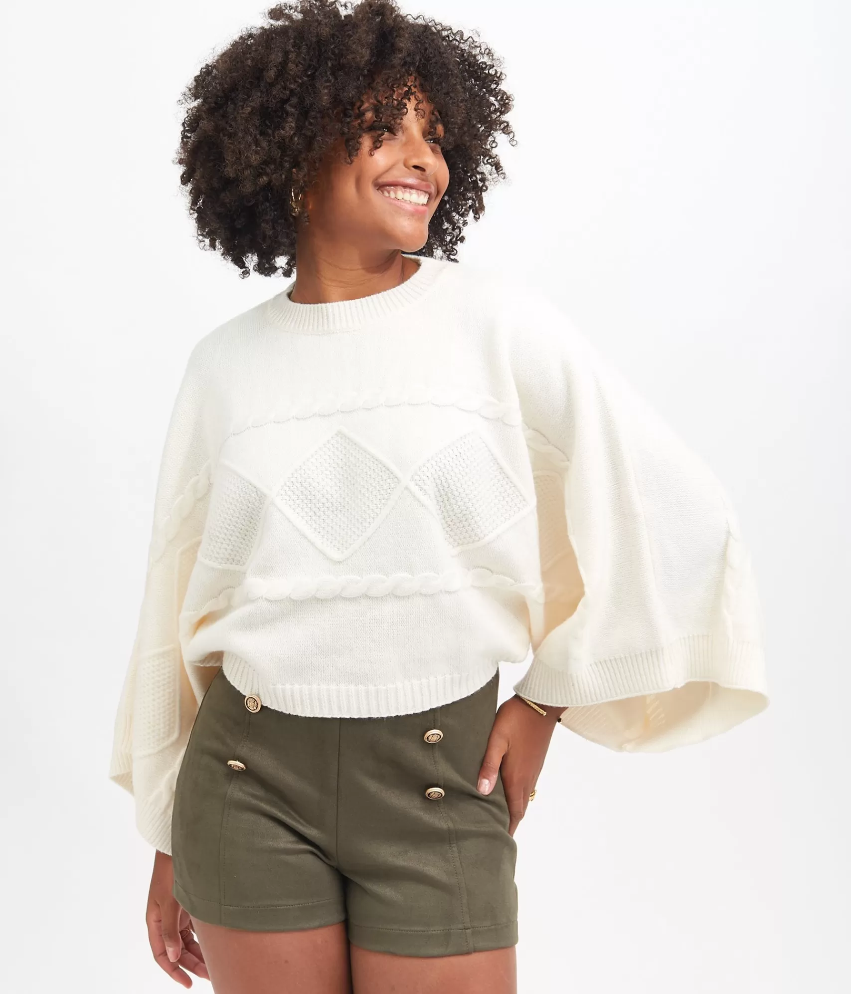 EDJI Mailles*Pull cape Marlon