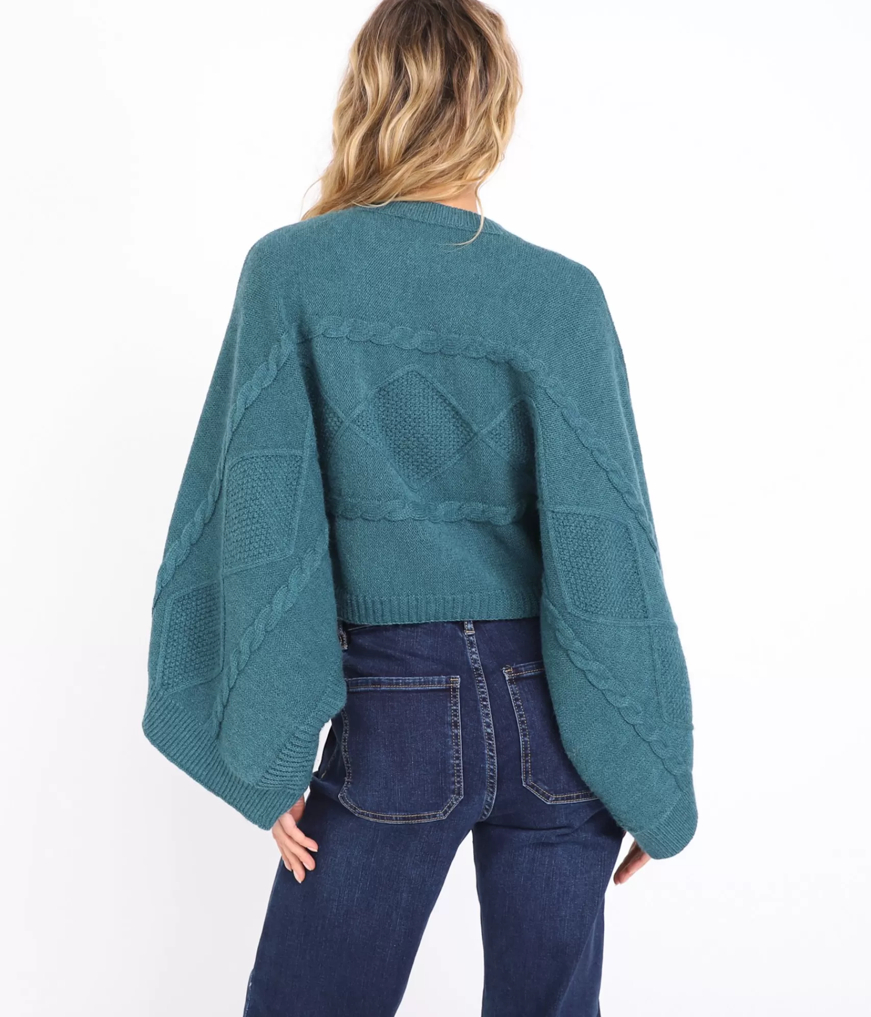 EDJI Mailles*Pull cape Marlon
