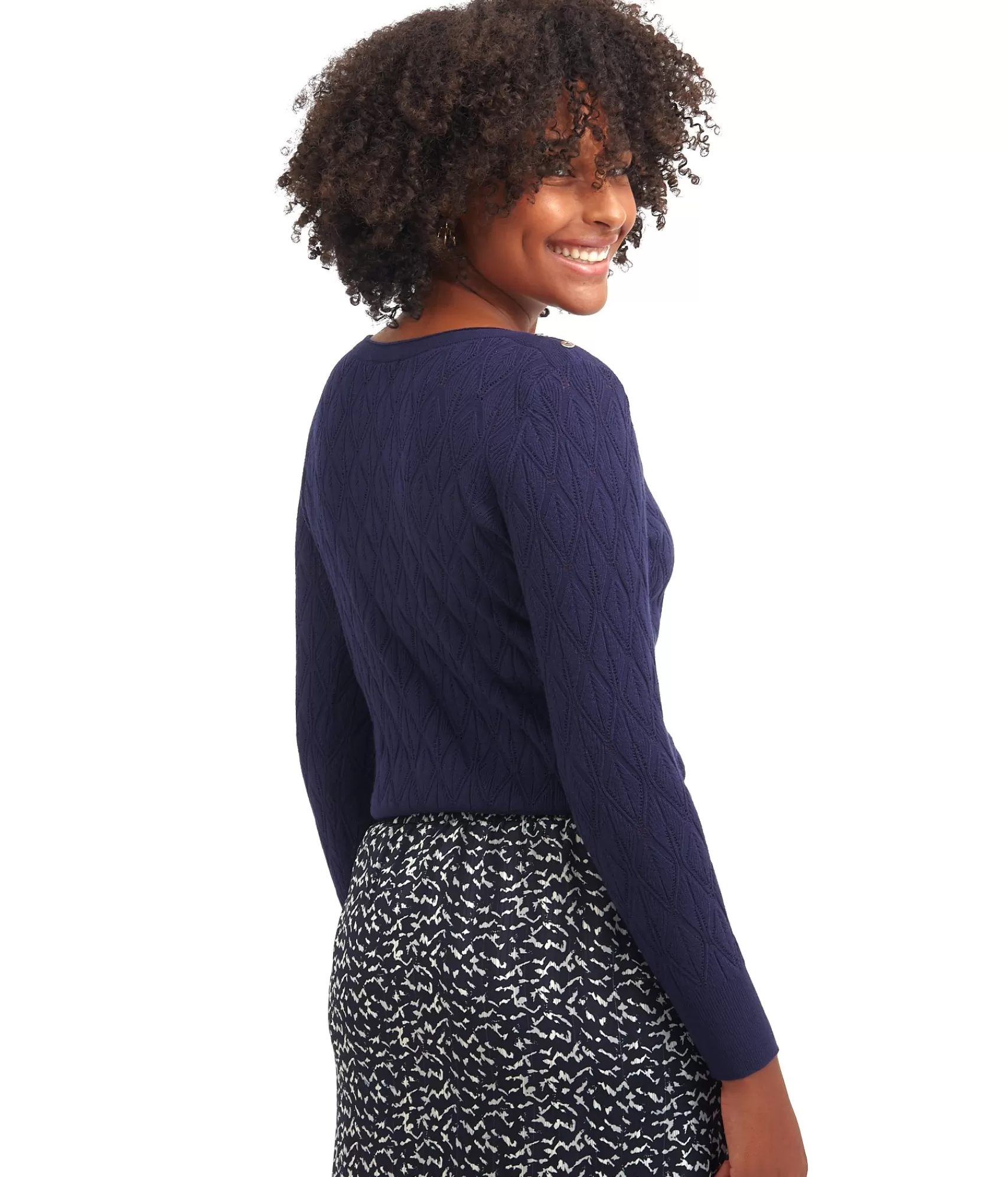 EDJI Mailles*Pull col bateau Viviane