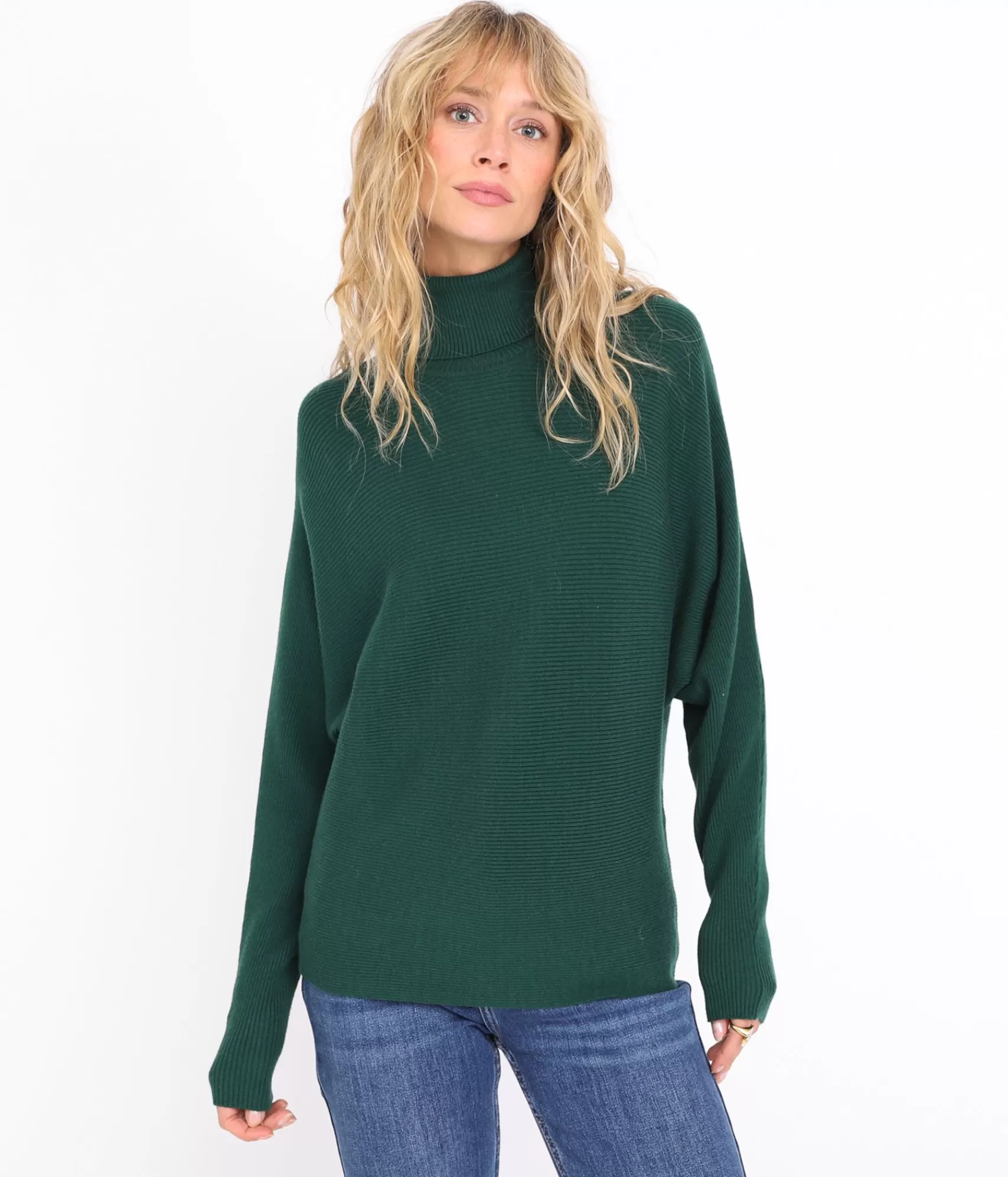 EDJI Mailles*Pull Col roulé Cynthia