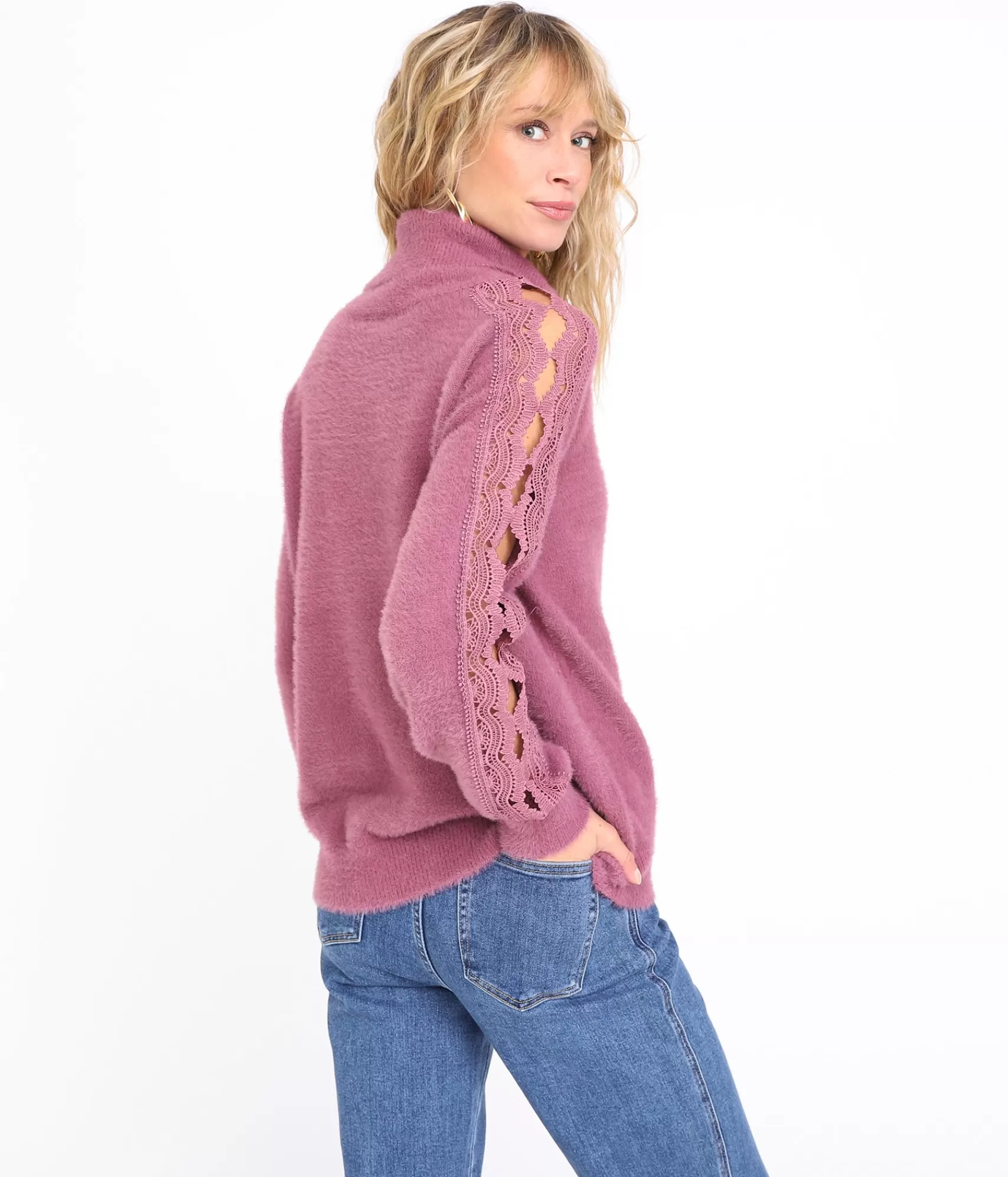 EDJI Mailles*Pull col roulé Maddie