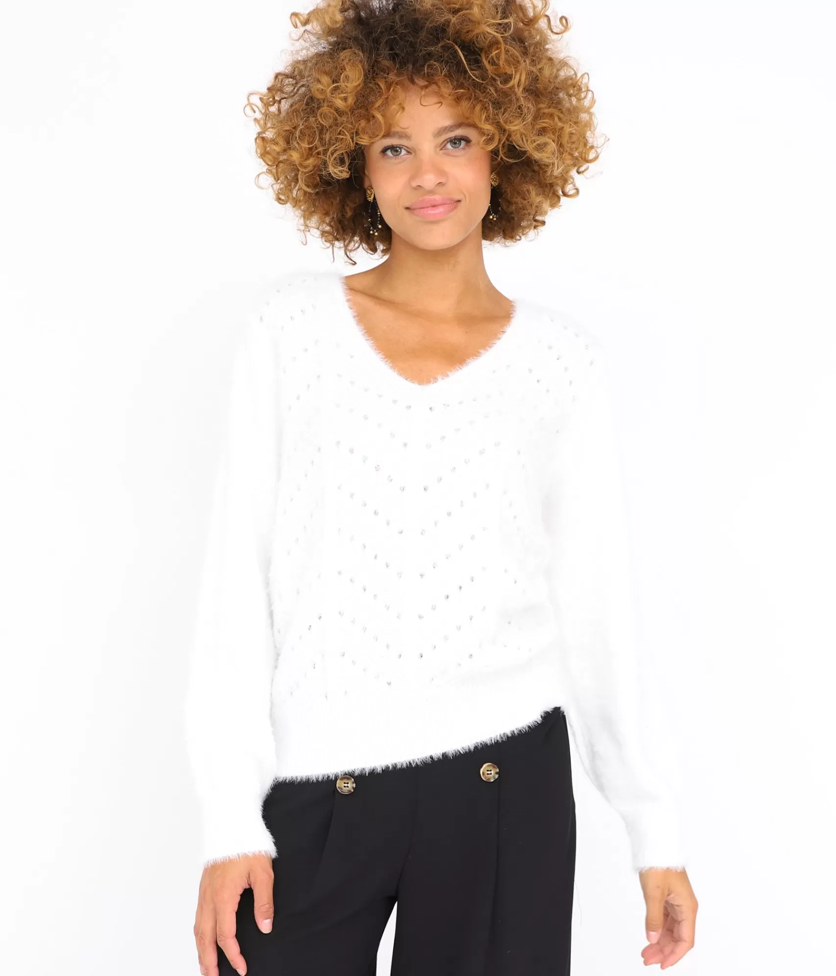 EDJI Mailles*Pull col V Noam