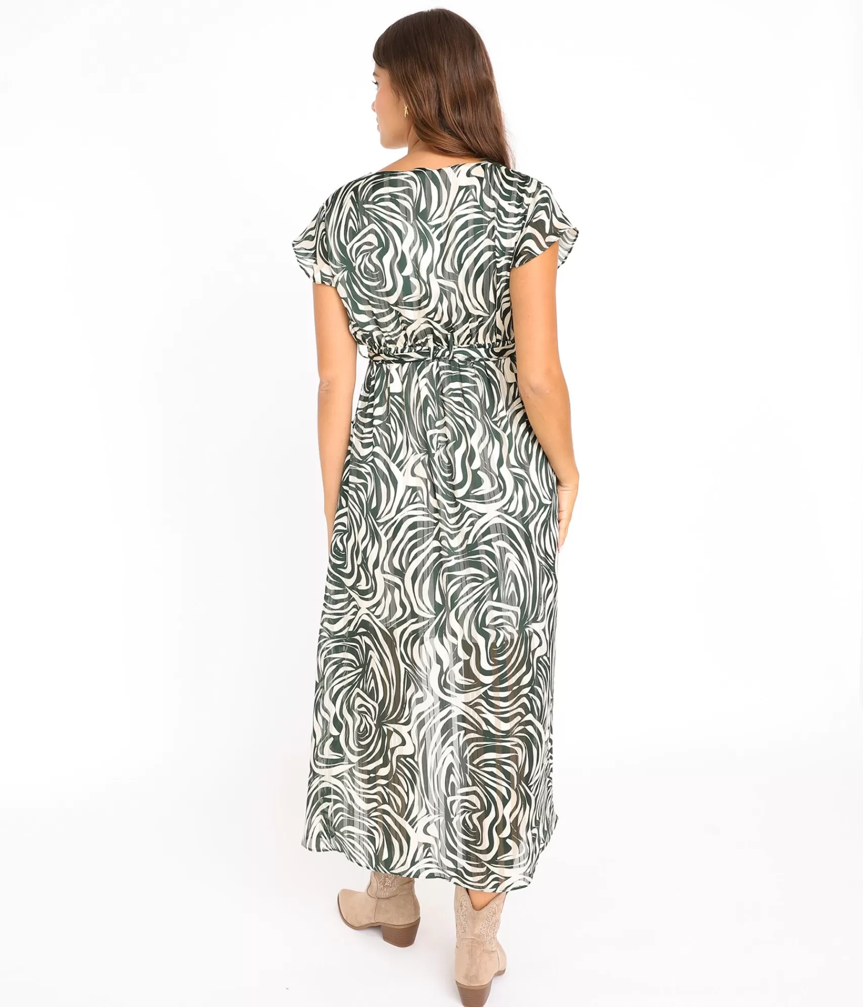 EDJI Robes*Robe longue cache-cœur Héléna