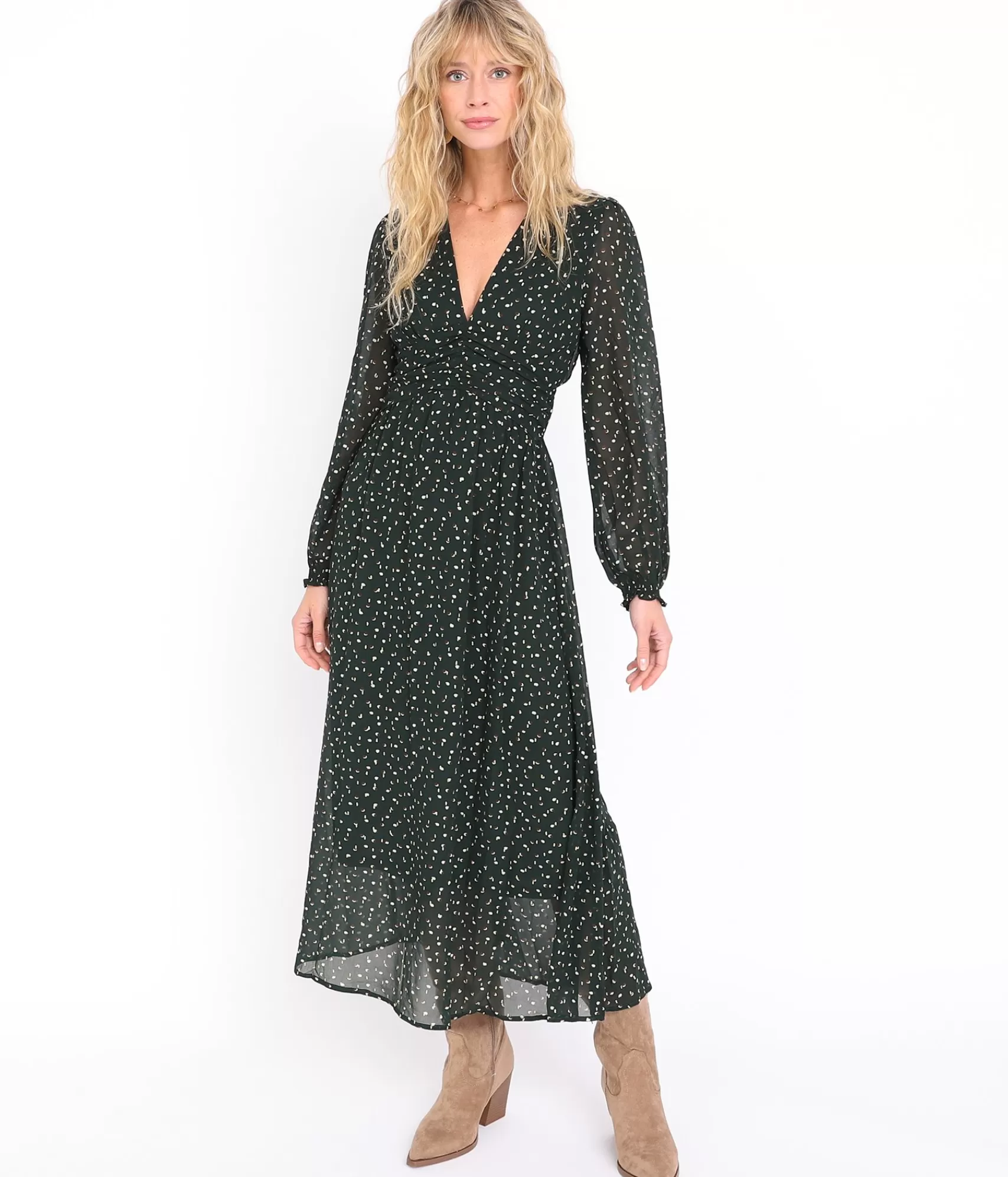 EDJI Robes*Robe longue corset Nais