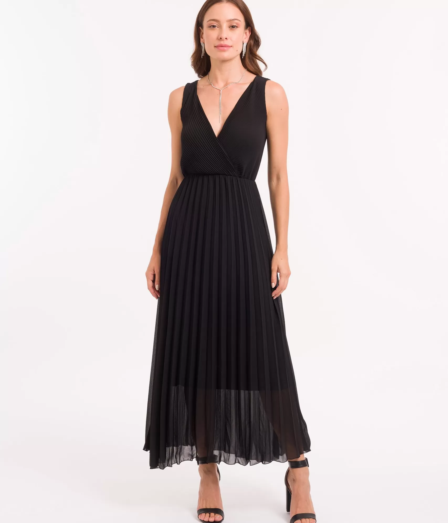 EDJI Robes*Robe longue plissée Lola