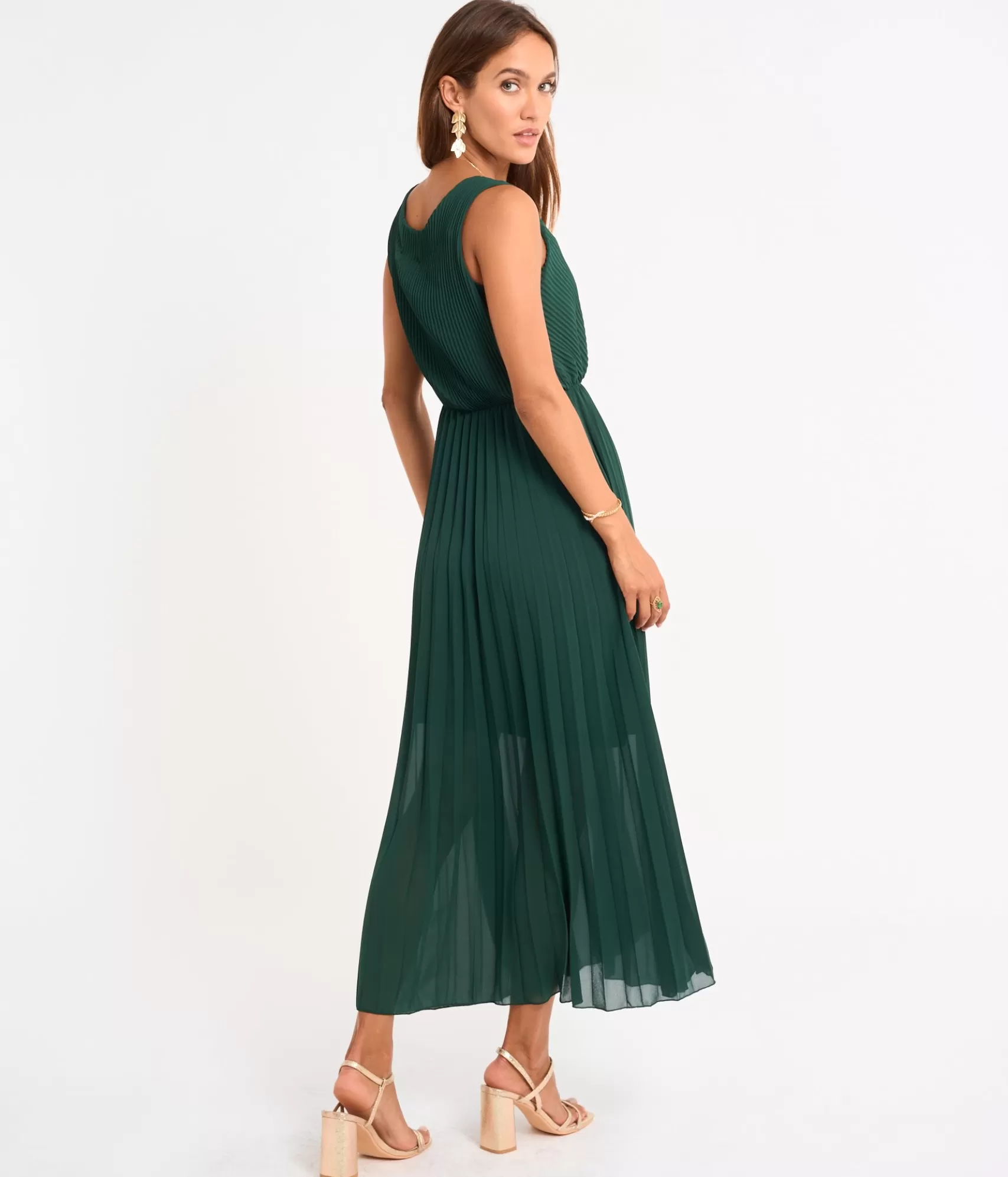 EDJI Robes*Robe longue plissée Lola