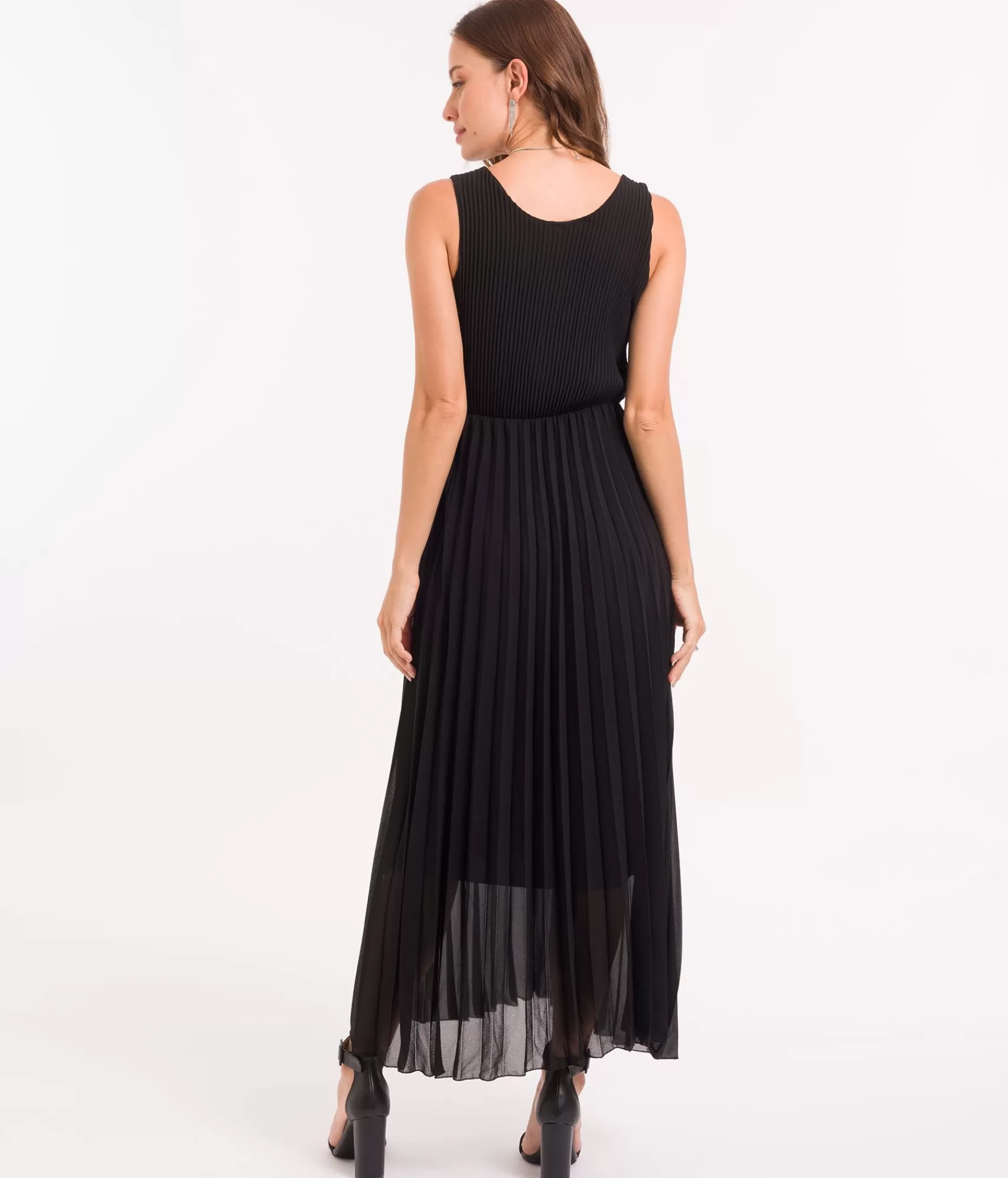EDJI Robes*Robe longue plissée Lola