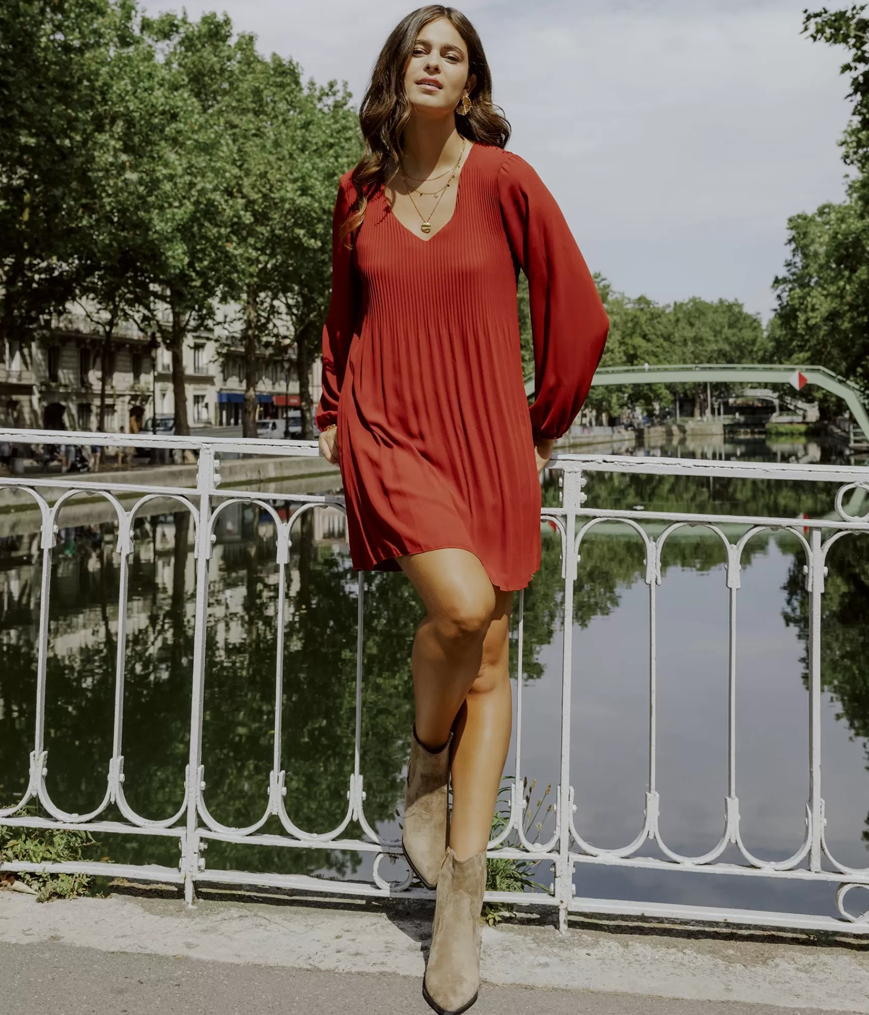 EDJI Robes*Robe plissée Hillary