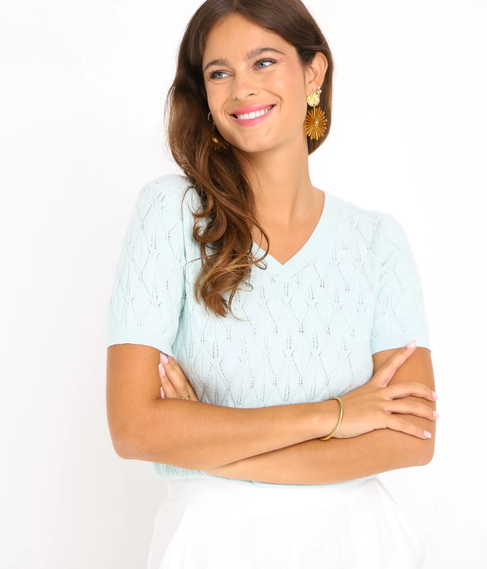EDJI T-shirts*Tee-shirt col V Viviane